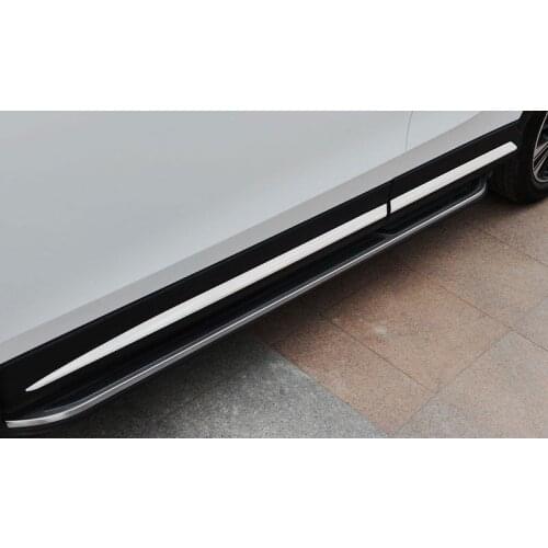 For Mitsubishi Eclipse Cross 2018 2019 ABS Chrome Car Body Decoration Cover Trim Side Door Molding Strip 4pcs Car Styling