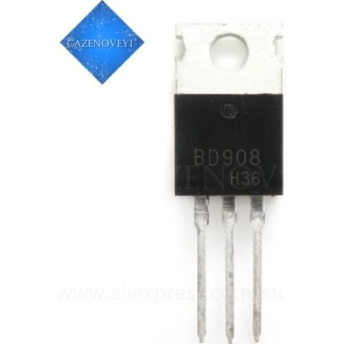 5pcs/lot BD908 BD911 TO-220 15A 45V In Stock