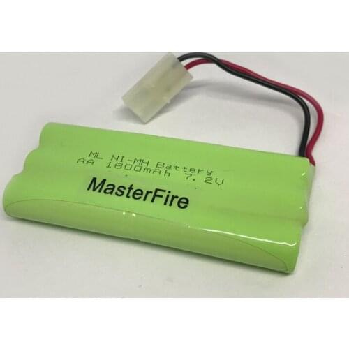 9pack/lot MasterFire New NiMH 7.2V AA 1800mAh Battery Rechargeable Ni-MH Batteries Pack With Plugs