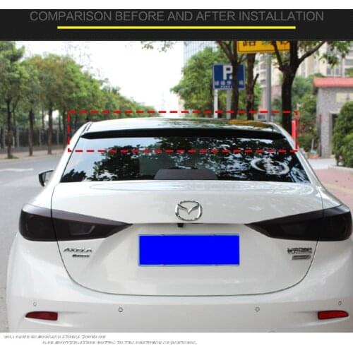 Car Accessories For Mazda 3 Axela 2014 2015 2016 ABS Plastic Unpainted Primer Color Tail Trunk Wing Rear Roof Spoiler Decoration