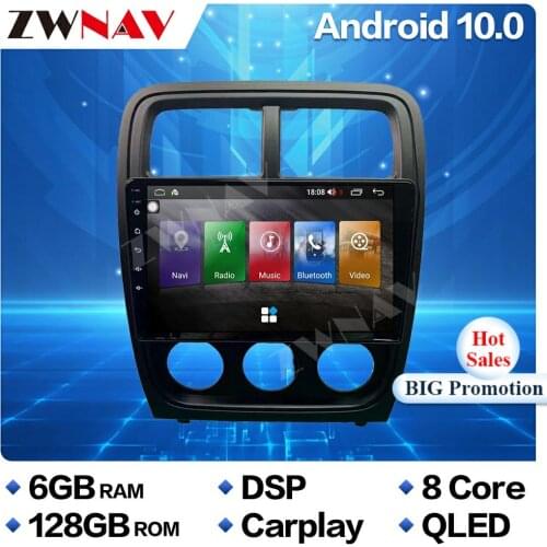 128G Carplay Touch screen Android 10 Car Multimedia Player For Dodge caliber 2010 2011 GPS Audio Radio stereo Wifi BT head unit