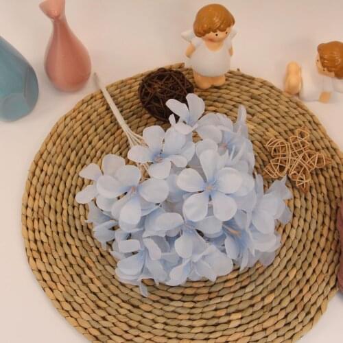 Bouquet Hydrangea Artificial Silk Flowers Bridal Hand Bouquet Fake Flowers for Wedding Home Decoration Flores Artificial