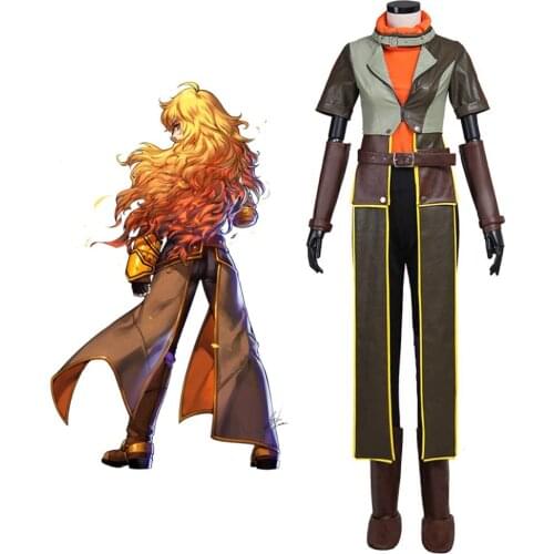 Yang Xiao Long Cosplay R-W-B-Y 4 The Finale Yang Xiao Long Cosplay Costume Full Set Custom Made Any Size