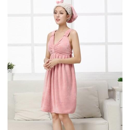 Home Textile Towel Women Absorbent Microfiber Wearable Bath Towel Dress Ladies Fast Drying Beach Spa Magical Nightwear Sleeping