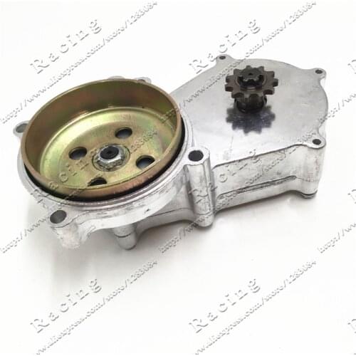Double stranded chain polishing Reduction Gear Box for 2 stoke mini dirt bike, Quad use 11 tooth 49CC Engine spare parts