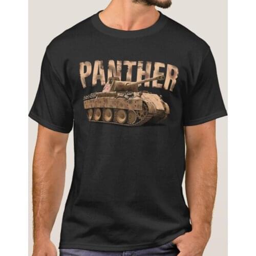 Wehrmacht Panzerkampfwagen V Panzer Panther Tank T-Shirt. Summer Cotton Short Sleeve O-Neck Mens T Shirt New S-3XL