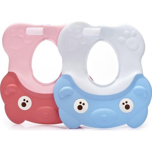 Lovely Adjustable Baby Hat Toddler Kids Shampoo Bathing Shower Cap Wash Hair Visor Caps For Baby Care