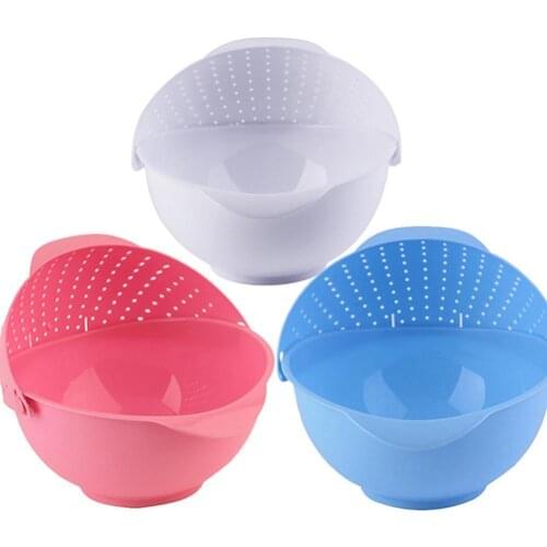 Multi-function Durable Plastic Kitchen Drain Basket Strainer Fruit Vegetable Rice Sieve Kitchen Storage Supplies Products