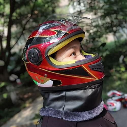 Motorcycle Winter Helmet Battery Car Electric Car Full Helmet Male Anti-Fog Female With Neckpiece Autumn And Winter