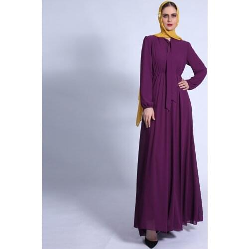 Muslim Hijab Dress 2021 Women Summer Chiffon Eid Mubarak Moroccan Caftan Evening Long Dress Arabic Turkish Islamic Clothing