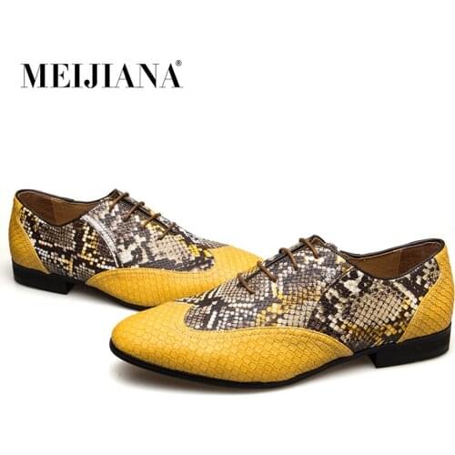 MeiJiaNa Top quality Leather Men Dress Shoes, Brand Man Business Oxfords Shoes