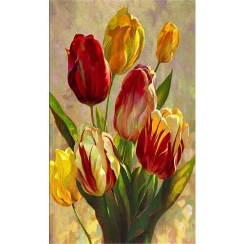 Beautiful Flower DIY 5D Full Drill Diamond Painting Embroidery Cross Stitch Kit Rhinestone Home Decor Craft