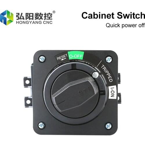Cabinet Power Switch, Rotating Handle, Cut Off Power, Flame-Retardant Plastic Case, Chassis Switch, CNC Engraving Door Interlock
