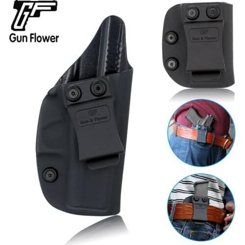 Gun&Flower Glock 43 Kydex Holster IWB Single Mag Holder Pouches 9mm/40 without Thumb Safety