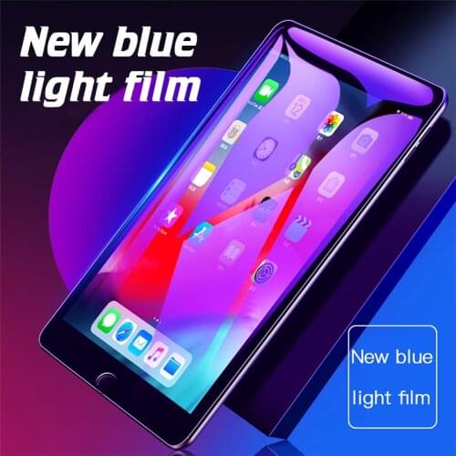 Full Cover Anti-blue Light Tempered Glass For Apple Ipad 11 Pro 9 7 10 2 Screen Protector Tablet Case for iPad 2018 5 6 Air 1 2