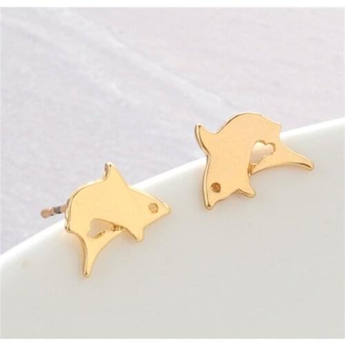 Popular Cute Whale Animal Earrings Jewelry Lovely Jumping Whale Earring Jewelry For Ocean Party