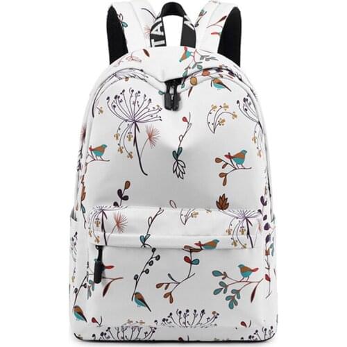 Casual Waterproof school Backpacks Flower Printing Travel bag Women Backpack Girls College Laptop school bags sac a dos mochila