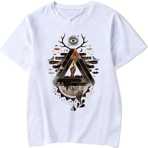 Abstract Eye Short Sleeve Shirt men Cotton Casual Female Fashion Cool Harajuku Summer Style White T-Shirt Women Streetwear