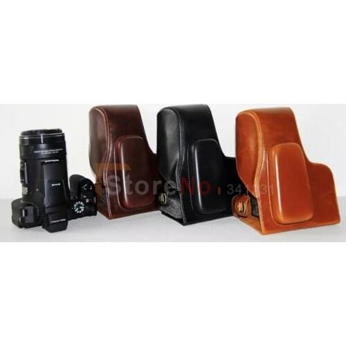High Quality Photo Bag PU Leather Camera Bag Case For NIKON Coolpix P900s P900 DSLR Digital Camera Shoulder Bags 3 Colors