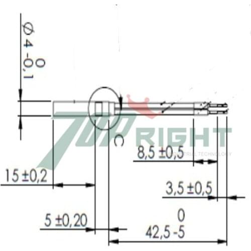 Topright-made 24v 25w cartridge heater cartridge element heaters
