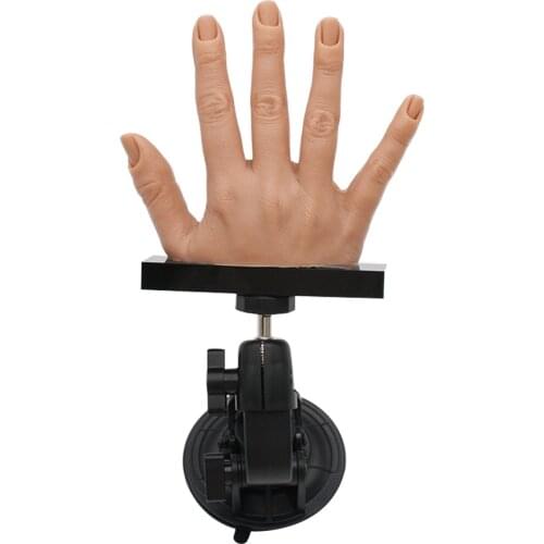 Nail Practice Hand With Holder Nail Art Trainer Hand Tool Training Model Display Moveable Nails