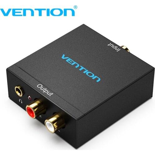 Vention Digital to Analog Audio Converter DAC Digital SPDIF Optical to Analog L/R RCA Converter for PS3 HD DVD PS4 TV Home 3.5mm