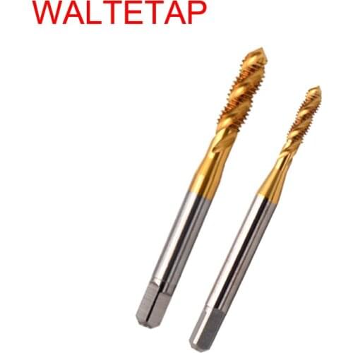 WALTETAP HSSE Metric Long Shank 120MM With TIN Spiral Fluted tap M3X0.5 M4X0.7 M5X0.8 M6X1 Machine Screw Thread Taps