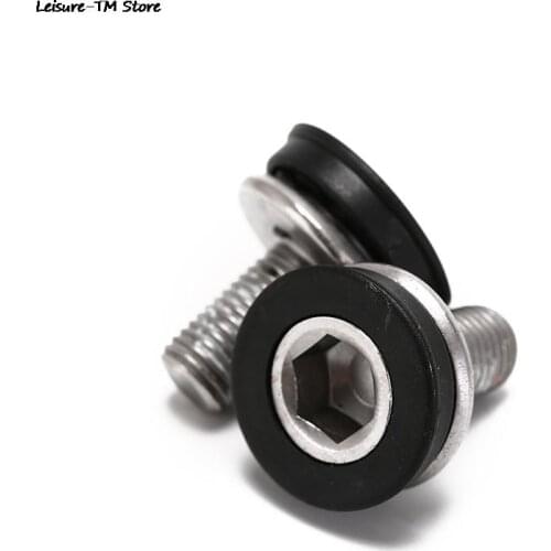 2 Pcs Bicycle Bottom Brackets Crank Bolts M8 Allen Key Bike bottom bracket bicycle axle Screw