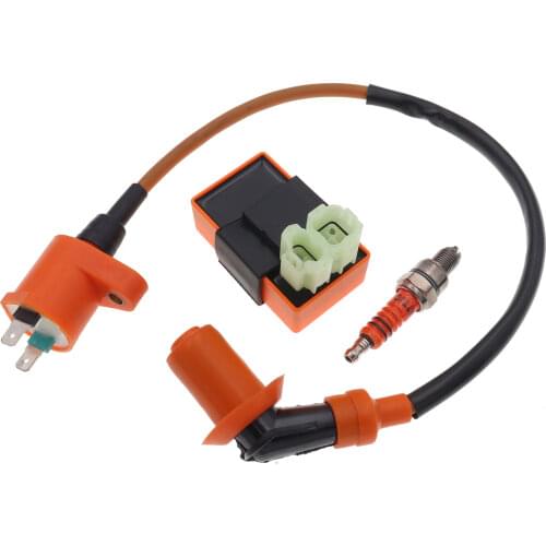 6 PIN AC CDI Box Ignition Coil A7TC Spark Plug For GY6 50-150cc Motorcycle ATV