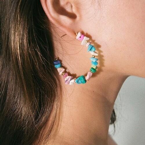 Abayabay Lovers Drop Earring Simple Ear Stud Earrings Women Colorful Cute Personality Trendy Jewelry Brincos Aretes De Mujer