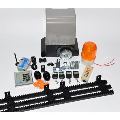 Home villa automatic AC motor Sliding gate opener operator kit 370W for 800kgs gate with 5m or 4m nylon gear rack