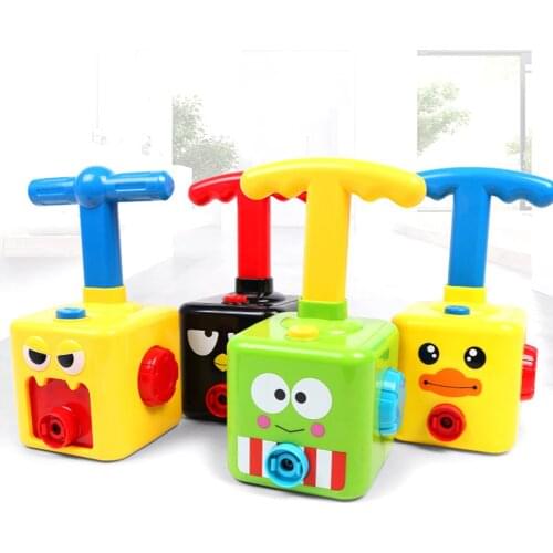 Car Education Science Experiment Toy Power Balloon Launch Tower Puzzle Fun Education Inertial Car Science Chidren Toy