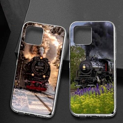 Steam Train Phone Case For iphone 11 pro max case iPhone 11 12 pro XS MAX Mini 8 7 6 6S Plus X SE 2020 XR phone case