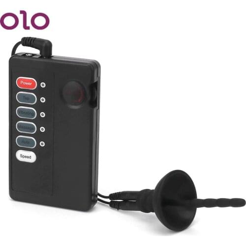 Electric Urethral Dilator Shock Waves Penis Plug Silicone Medical Themed Host Control Sex Stimulation For Men