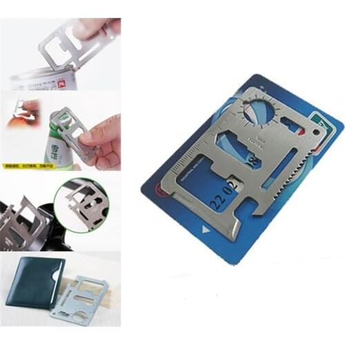 Pocket tool multifunction Knife credit edc outdoor bottle survive gear card multi multipurpose gadget camp opener wallet kit