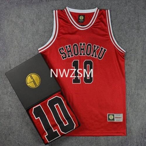 Aime Slam Shohoku Jerseys Men Ball Cosplay Costume Hanamichi Sakuragi Kaede Rukawa Mitsui Hisashi Jersey
