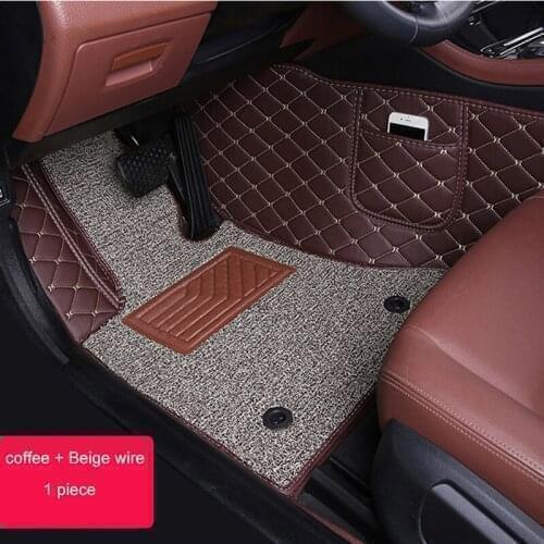 WLMWL Custom leather car mat for Mitsubishi All Models asx outlander lancer 10 pajero sport auto accessories Car-Styling