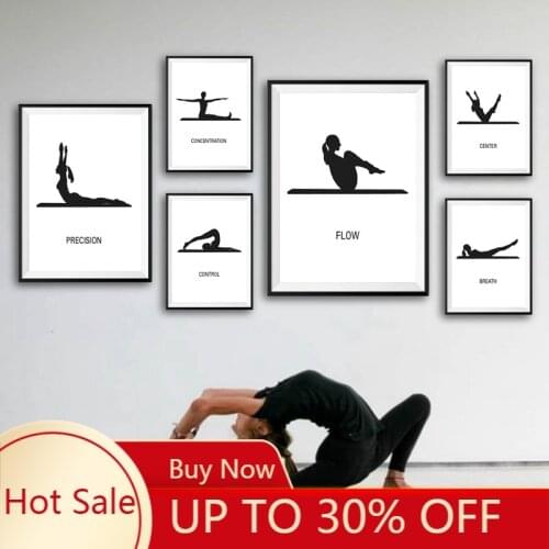 Posters and Prints Pilates Gift Studio Decor Modern Minimalism Inspiration Wall Art Canvas Painting Home Decor