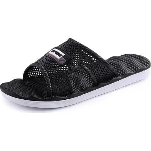 2021 Summer New All-match Non-slip Mens Slippers Thick Bottom Fashion Flip Flops Men Outdoor Sandy Beach Chic Slippers for Male