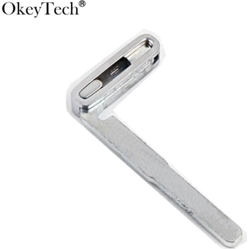 OkeyTech Smart Card Small Insert Car Key Keyless Entry Remote Auto Keydiy For Volvo XC70 XC90 V50 V70 S60 Uncut Emergency Blade
