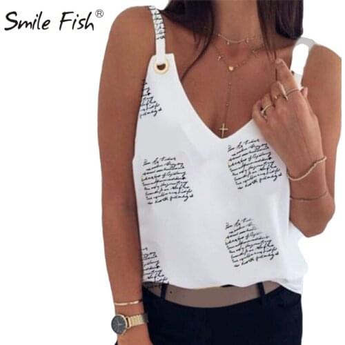 SMILE FISH Sleeveless Blouses