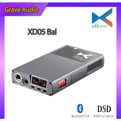 XDUOO XD05 Bal Portable Decoding Headphone Amplifier XD-05 Balanced DAC 32bit/768kHZ DSD512