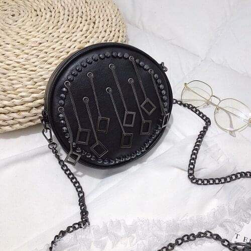 Women PU Leather Messenger Shoulder Bags Crossbody Bags for Women 2020 Chain Bag Lady Hand Bags Circle Bag New Fashion Sac