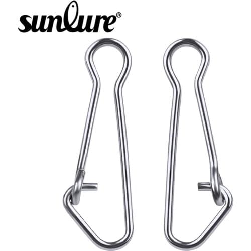 100pcs Hooked Snap Fishing Barrel Swivel Safety Snap 12mm-34.5mm Swivel Snap 0#-6# Fishing Swivels