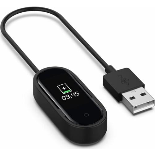 100cm 20cm USB Charger For Mi Band 4 Charging Dock For Xiaomi Mi Band 4 Power Cable For Xiaomi Band 4 Bracelet Strap Data Cord