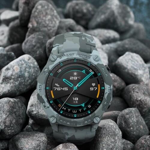 2021 Camouflage Case for huawei GT2 46mm Smart Watches Cover TPU Shell GT 2 46mm Protector SIKAI Sport Accessories