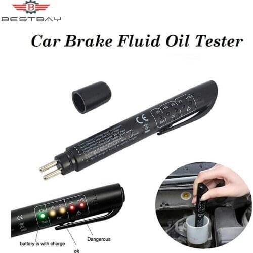 5 LED Auto Car Indicator Brake Fluid Oil Tester Batterty Detection Pen Test Tool