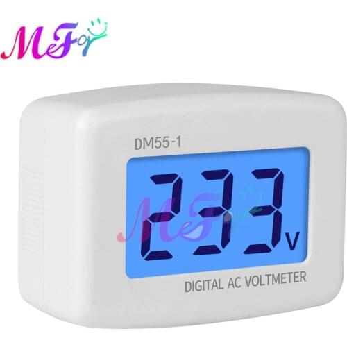 AC 80-300V LCD Digital AC Voltmeter EU/US Plug Volt Meter Socket AC Voltage Tester Meter Header 110V 220V