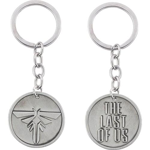 Game The Last of Us Keychain Double-sided Firefly Logo Pendant Key Chain for Women Men Car Keyring Jewelry