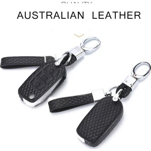 Key Case For Car Genuine Leather Key Case Cover For Vw Volkswagen Golf 4 5 6 For Seat Ibiza Leon Car Key Cover